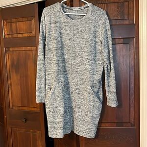 Athleta grey tunic dress size L GUC